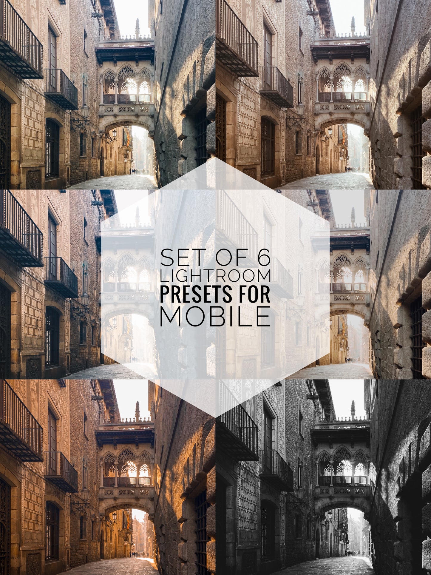 Set of 6 Lightroom Presets for Mobile